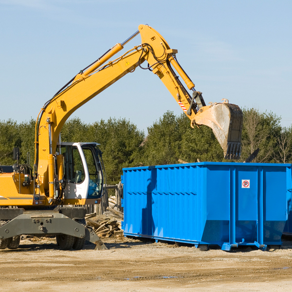 are there any restrictions on where a residential dumpster can be placed in Wynantskill